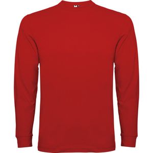 Rood Effen t-shirt Pointer lange mouwen merk Roly maat XL