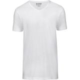 Slater 7600 - BASIC FIT 2-pack T-shirt V-hals korte mouw wit 3XL 100% katoen