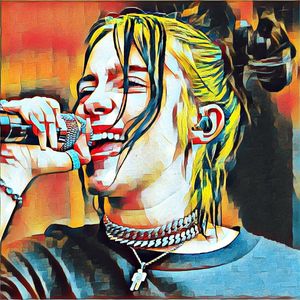Billie Eilish 5-1 - Canvas - 70 x 70 cm