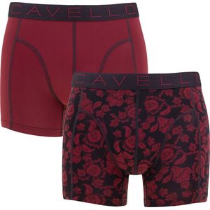 Cavello 2P boxers microfiber flowers rood - XXL