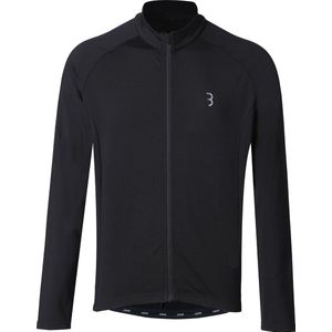BBB Cycling Transition Fietsshirt Heren en Dames - Wielershirt met Lange Mouwen - 10-15 °C - Zwart - Maat M - BBW-237