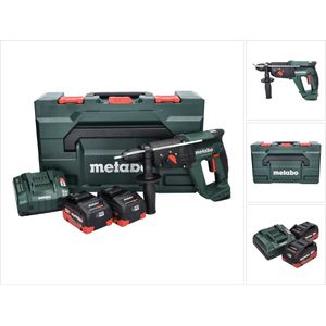 Metabo KH 18 LTX 24 accu combihamer 18 V 2.1 J SDS plus + 2x accu 8.0 Ah + lader + metaBOX