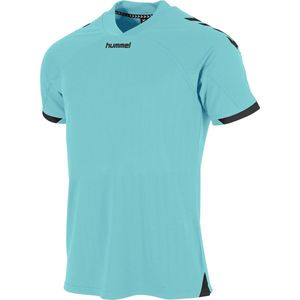 Hummel Fyn Shirt Korte Mouw Kinderen - Munt / Zwart | Maat: 164