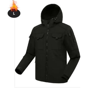 Nivard Skipak - SkiBroek - Skijas - Ski Suit - Wintersport - Heren - Winter - Warm Fleece - Zwart - Maat XS