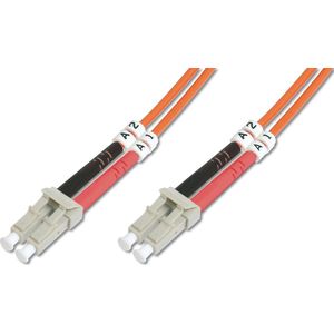 Digitus LC OM2, 2m Glasvezel kabel Oranje