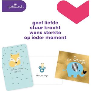 Wenskaart hallmark navulset geboorte zoon 6 stuks | Set a 6 stuk