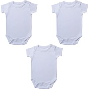 Embrator Baby Rompers 3-stuks wit maat 0-3 maanden