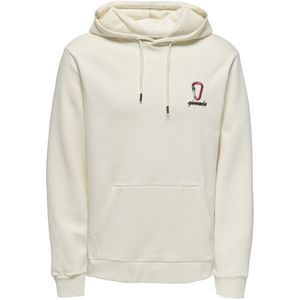 Only & Sons - Onsceres Kenny Reg LS Hoodie - Ecru - Sweat