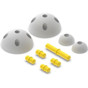 Modu Half Ball Kit- Zachte blokken -9 onderdelen - Speelgoed 1 jaar - Geel