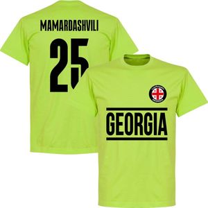 Georgië Mamardashvili 25 Team T-Shirt - Lichtgroen - M