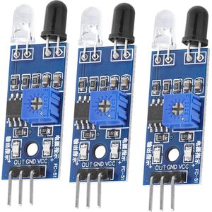 AZDelivery 3 x IR-Infraroodmodule voor Obstakeldetectieafstandssensor compatibel met Arduino en Raspberry Pi Inclusief E-Book!