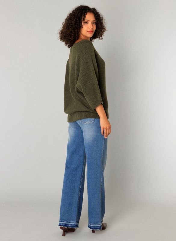 Yest gebreide trui groen