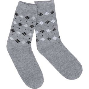 Cadeautip. Geruite heren sokken grijs 39/41