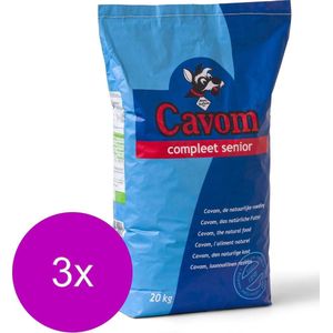 Cavom Compleet Senior - Rund & Vlees - Hondenvoer - 3 x 20 kg