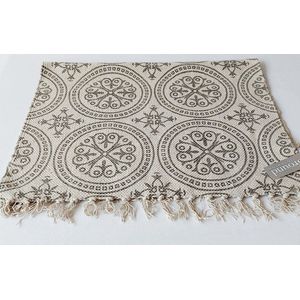 Goround Interior - Vloerkleedje - kleed - HAMA Ibiza BOHO - naturel - 90x60cm