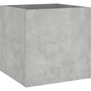 vidaXL-Plantenbak-40x40x40-cm-bewerkt-hout-betongrijs