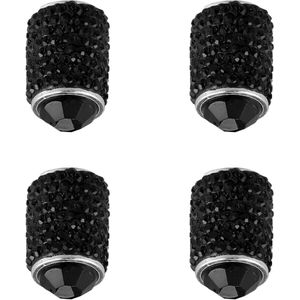 Provento - Stofdichte Aluminium Band Caps voor Auto Wielen - Zwart - 4 Stuks