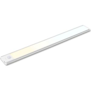 Halmaz LED Kastverlichting - Kastlamp - Bewegingssensor Lichtbalk - Oplaadbaar - Trapverlichting - 40cm