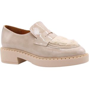 Ctwlk - Klassieke Mocassin Schoenen - Beige - Dames