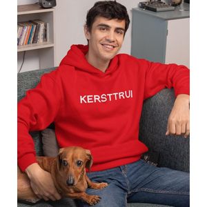 Foute Kerst Hoodie - Met tekst: Kersttrui - Kleur Rood - Maat XL - Kerstkleding voor dames & heren