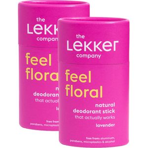 The Lekker Company deodorant stick lavendel duoverpakking