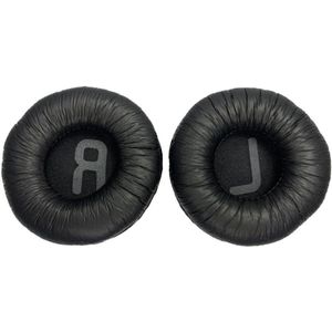 Allecto Plus - Zachte lederen vervangende oorkussens voor hoofdtelefoon - Zwart - Comfortabel - Duurzaam