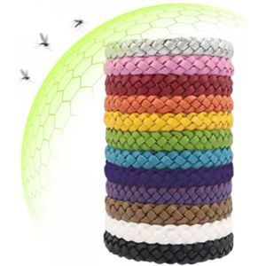 Anti Muggen Armband - 12 Stuks - Antimuggenarmbanden - Muggenbescherming - Geschikt voor Buitenactiviteiten