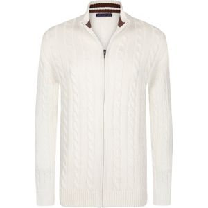 Felix Hardy Gebreid Trui - Sweater - Coltrui Heren Ecru - M