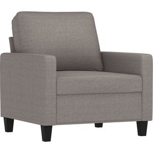 vidaXL Fauteuil - 60 cm - Stof - Taupe