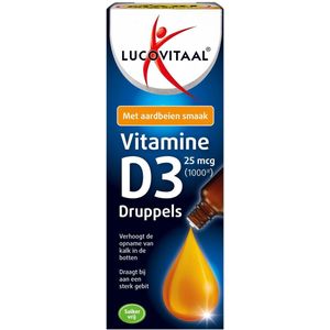 Lucovitaal Vitamine D Druppels Aardbeismaak 50ml