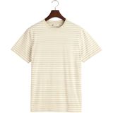 Gant Striped T-shirt T-shirt Met Korte Mouwen Geel XL Man