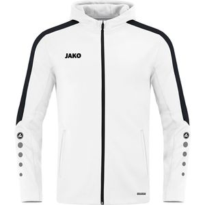 JAKO Power Jas met Capuchon Wit Maat 4XL