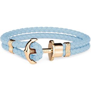 Paul Hewitt Anchor Bracelet PH-PH-L-G-Ni-XL - Armband - Nylon - Blauw - 20 cm