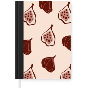 Notitieboek - Schrijfboek - Zomer - Fruit - Roze - Notitieboekje klein - A5 formaat - Schrijfblok