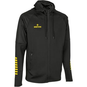 Derbystar Trainingsjacke Kapuzenjacke Primo V24 612042 Schwarz/Gelb-XL