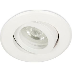 LED Midi inbouwspot Dexter -Rond Wit -Warm Wit -Dimbaar -3.6W -Star Trading LED