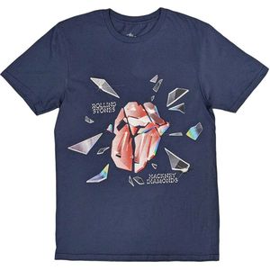 The Rolling Stones - Hackney Diamonds Explosion Heren T-shirt - S - Blauw
