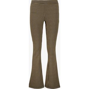 TwoDay dames flared broek bruin met print - Maat S