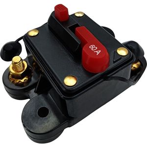 ProRide Automatische Zekering 60A - 12V/48V DC - Spatwaterdicht - Stroomonderbreker voor Voertuigen en Boten