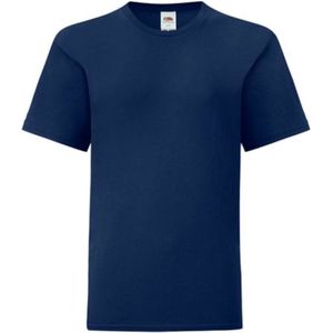 Fruit Of The Loom Iconisch T-shirt  Kinderen / Kinder (Marine)