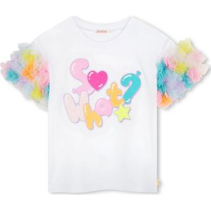 Billieblush U20927 T-shirt Met Korte Mouwen Wit 12 Years Meisjes