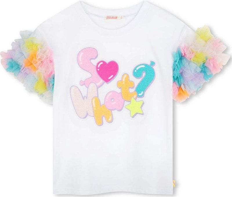 Billieblush U20927 T-shirt Met Korte Mouwen Wit 12 Years Meisjes