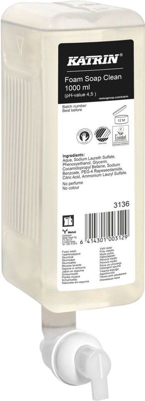 Handzeep Katrin Clean schuim 1000ml 3136 | 6 stuks