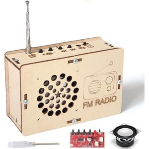 DIY Zelfgemaakte Radio - Radio op batterijen - draagbare radio - Speelgoed voor kinderen van 6-8-13 STEM jaar - Kinderknutsels - Kerstcadeau, Verjaardagscadeau