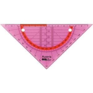 Aristo geodriehoek - GEOflex -14cm - flexibel - neon roze - AR-23009NP
