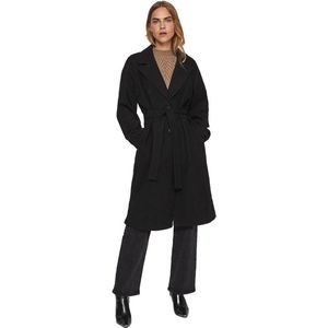 Vila Jas Vipoko Long Coat-noos 14084347 Black Dames Maat - 42