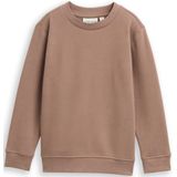 TOM TAILOR - Sweatshirt - Aqua - Donkerblauw - Karamel - Watermeloen Rood