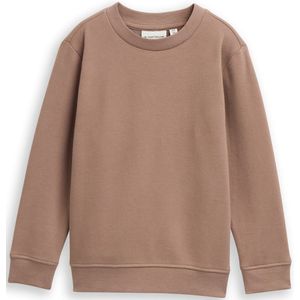 TOM TAILOR - Sweatshirt - Aqua - Donkerblauw - Karamel - Watermeloen Rood