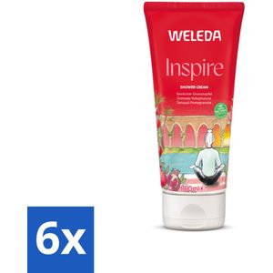 WELEDA - Douchecrème Granada Inspire - Granaatappel - 200 ml - Voordeelverpakking - 6 stuks