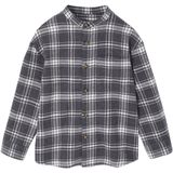 Geruit Hemd - Grijs - Flanel - Lange Mouwen - Voor Jongens